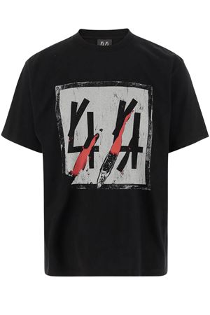 Black cotton Sticka T-shirt 44 LABEL GROUP | B0030556FA582P604